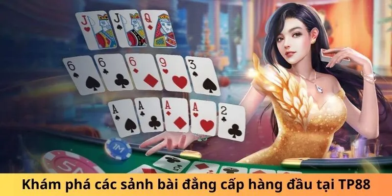 Khám phá các sảnh bài đẳng cấp hàng đầu tại TP88