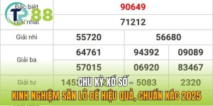 Chu Kỳ Xổ Số - Kinh Nghiệm Săn Lô Đề Hiệu Quả, Chuẩn Xác 2025